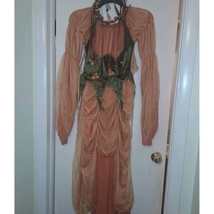 Women's Sz 7-9 M Renaissance Costume Fairy Woodland Medieval Dress Headpiece